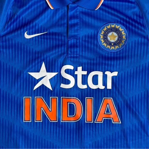 Nike India National Cricket Team Jersey Star India Cricket Shirt - Picture 4 of 7